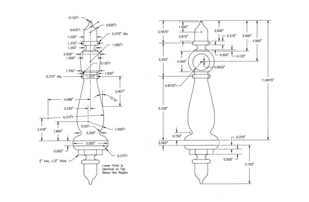 A drawing of two different types of electrical devices.